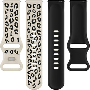 Fitpolo Leopard Engraved Strap Replacement Band 22mm