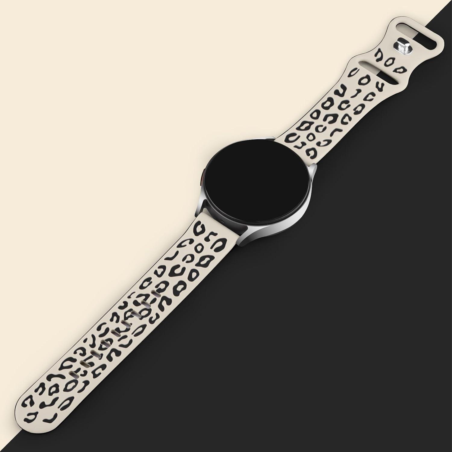 Fitpolo Leopard Engraved Strap Replacement Band 22mm