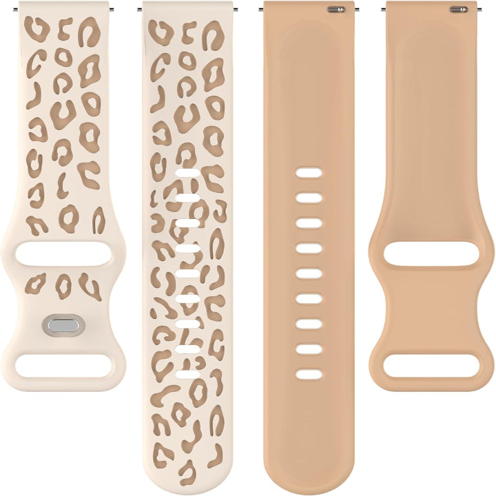 Fitpolo Leopard Engraved Strap Replacement Band 22mm